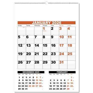 Commercial Planner Wall Calendar